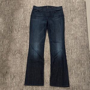 7 For All Mankind Women's Indigo Boot Cut Jeans